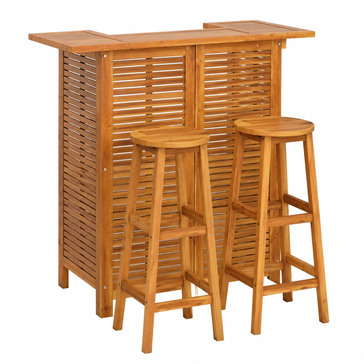 Bartisch – 3-teilig, aus Massivholz