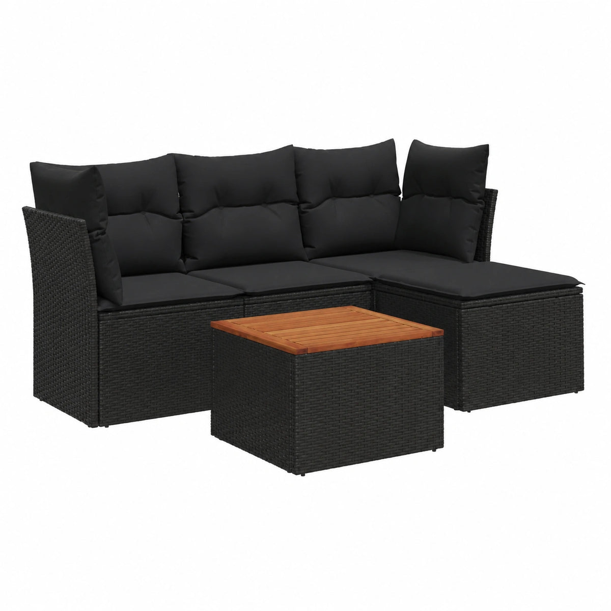 Sofa – mit Stauraum, aus Rattan, für Balkon