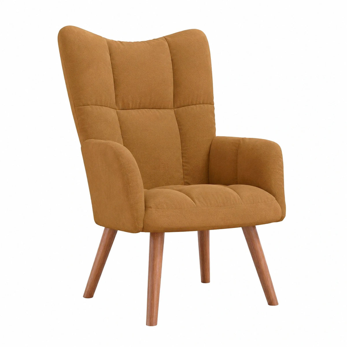 Relaxsessel – moderner Stil, gepolstert, mit Armlehnen, aus Samt, Braun, für Wohnzimmer