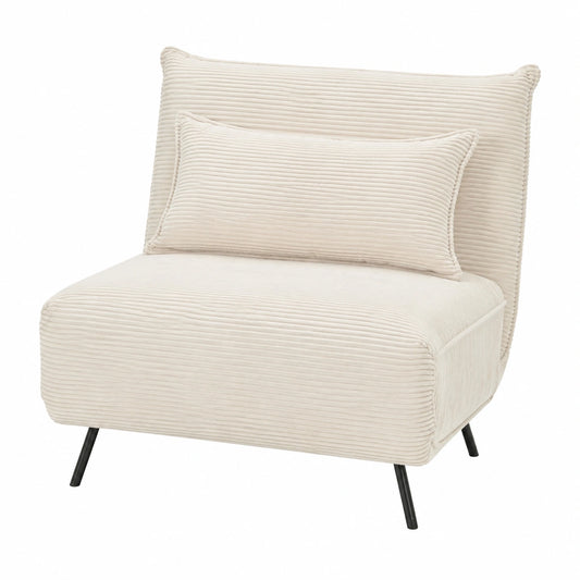 Sessel – 193 × 108 cm, moderner Stil, mit Schlaffunktion, Beige