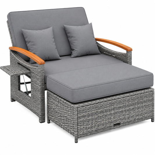 Sofa – aus Rattan, für Garten und Balkon