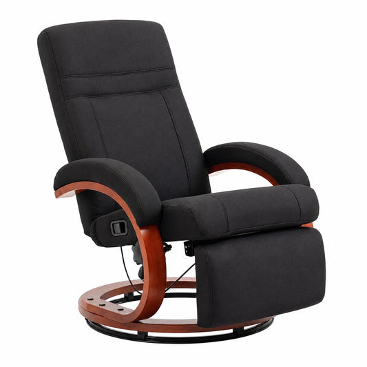 Relaxsessel – mit Armlehnen, mit Rückenlehne, Schwarz, für Wohnzimmer und Schlafzimmer