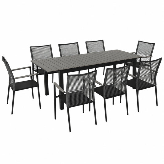 Gartenmöbel – ausziehbar, aus Aluminium
